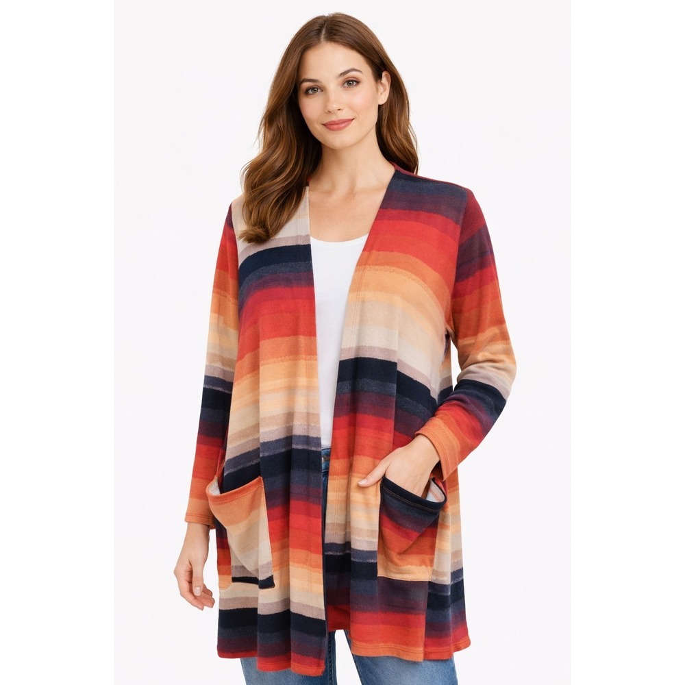 Lularoe Caroline Cardigan w/ Pockets Women's size XL Fall Colors